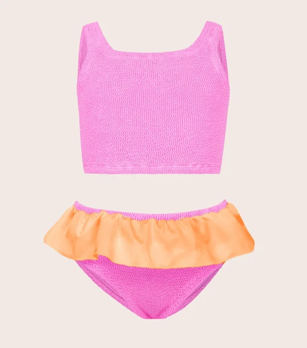 Kids Hunza G Baby 2-6 Yrs-Baby Duo Olive Bikini -