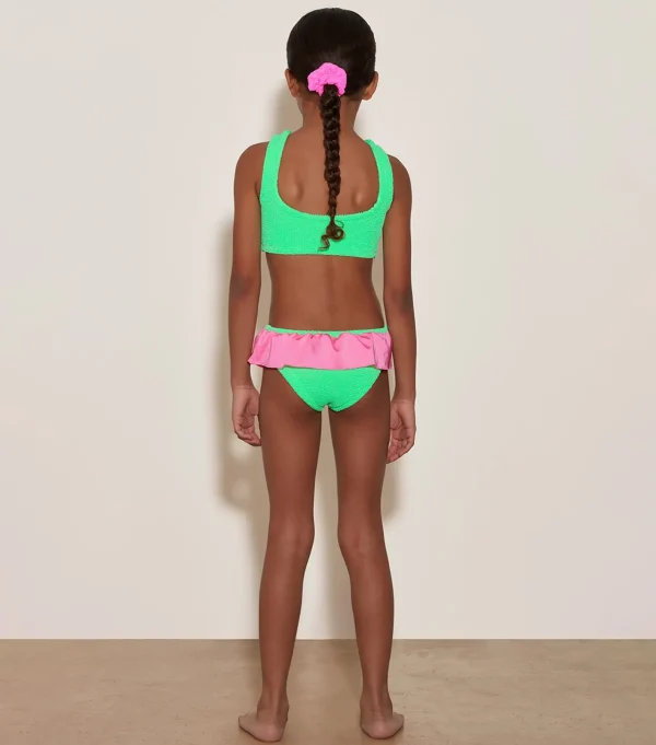 Kids Hunza G Baby 2-6 Yrs-Baby Duo Olive Bikini -