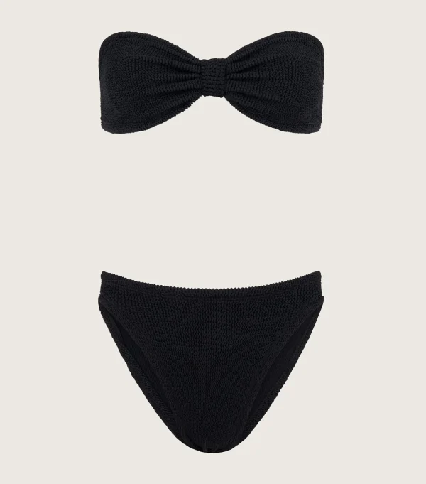 Hunza G Bikini Sets | Bandeau-Coverage Jean Bikini -