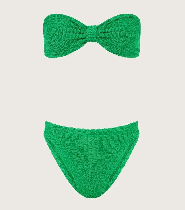 Hunza G Bikini Sets | Bandeau-Coverage Jean Bikini -