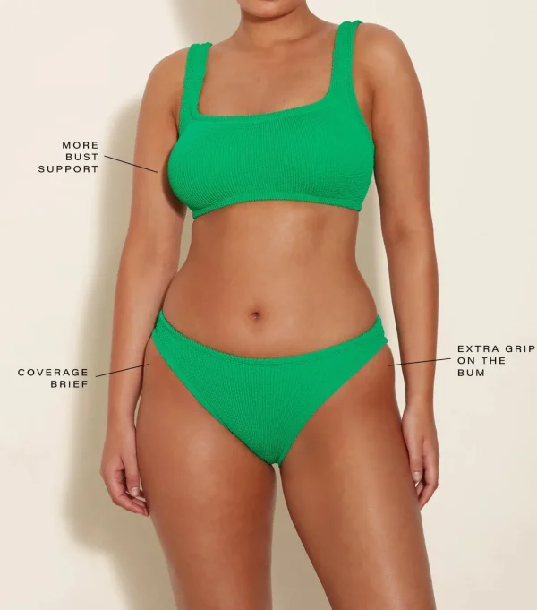 Hunza G Bikini Sets | Bralette-Coverage Xandra Bikini -