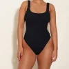 Hunza G Scoop Neck-Domino Swim -