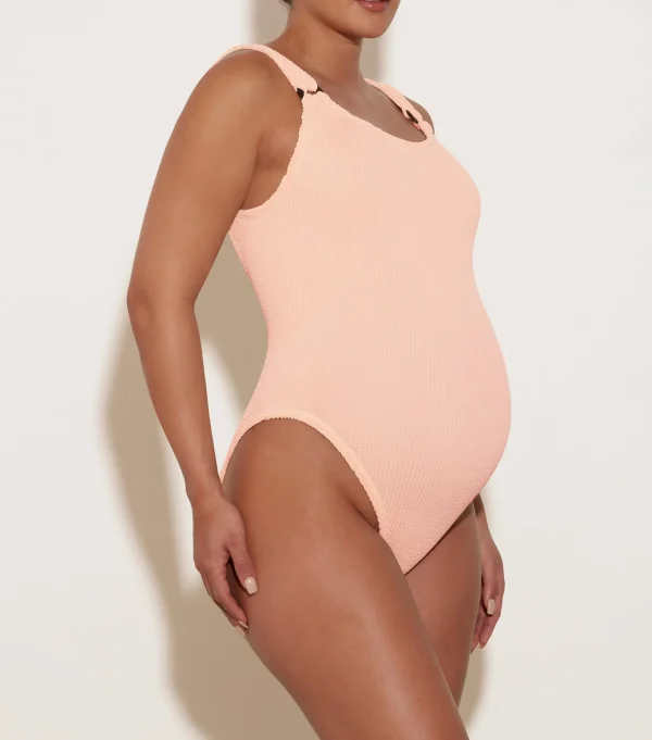 Hunza G Scoop Neck-Domino Swim -