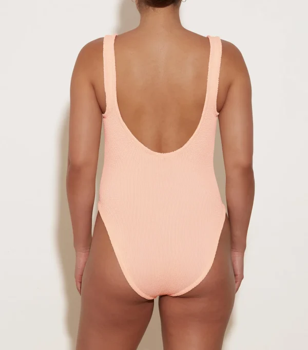 Hunza G Scoop Neck-Domino Swim -