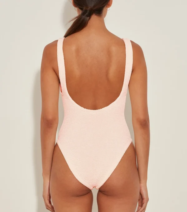 Hunza G Scoop Neck-Domino Swim -