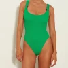 Hunza G Scoop Neck-Domino Swim -