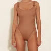 Hunza G Scoop Neck-Domino Swim -
