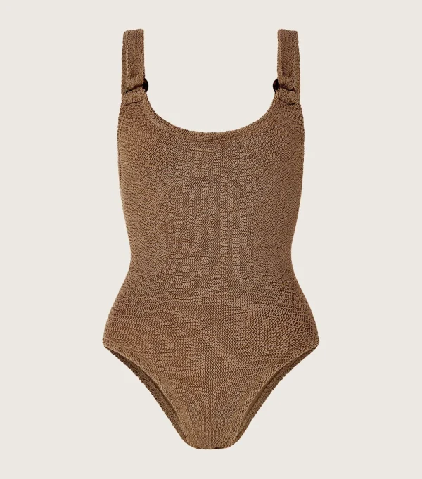 Hunza G Scoop Neck-Domino Swim -
