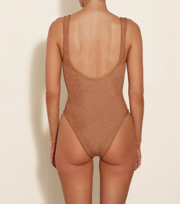 Hunza G Scoop Neck-Domino Swim -