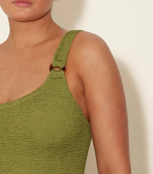 Hunza G Scoop Neck-Domino Swim -