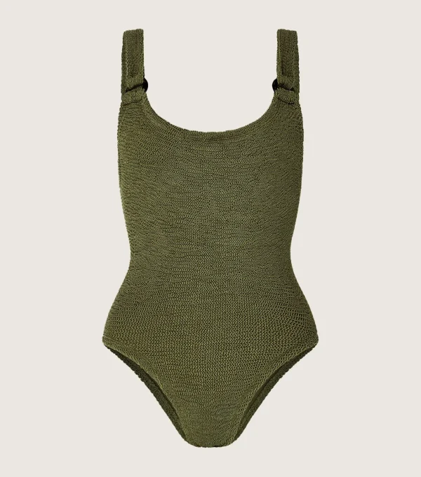 Hunza G Scoop Neck-Domino Swim -