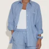 Hunza G Shirts And Tops-Embroidered Oversized Shirt -