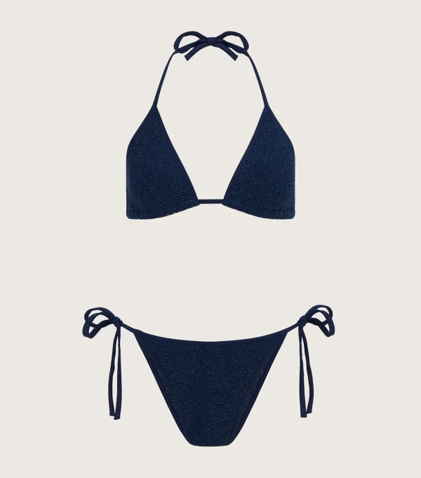 Hunza G Triangle | Bikini Sets-Gina Lurex Bikini -