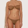 Hunza G Bikini Sets | Bandeau-Gloria Bikini With Tonal Hoops -