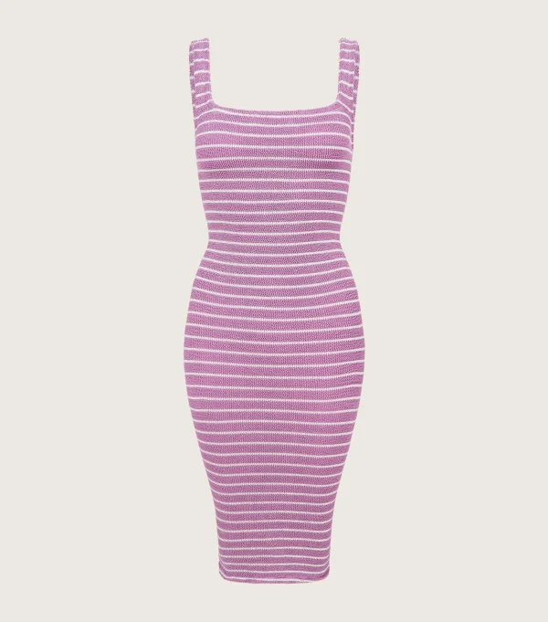 Hunza G Dresses- X Helena Christensen Stripe Tank Dress -