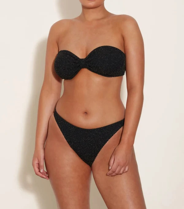 Hunza G Bikini Sets | Bandeau-Jean Lurex Bikini -