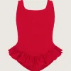 Kids Hunza G Kids - 7-12 Yrs-Kids Denise Swim - Red