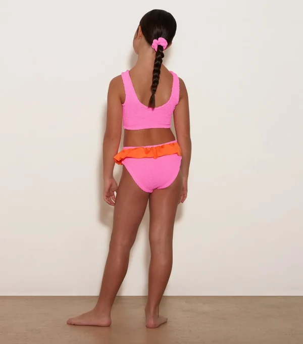 Kids Hunza G Kids - 7-12 Yrs-Kids Duo Olive Bikini -