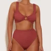 Hunza G Bikini Sets | Bralette-Nadine Bikini With Tonal Hoops -