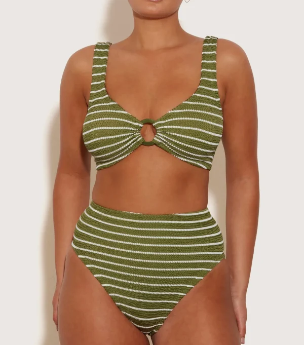 Hunza G Bikini Sets | Bralette-Nadine Bikini With Tonal Hoops -