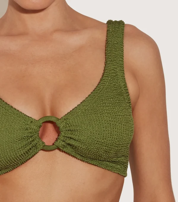 Hunza G Bikini Sets | Bralette-Nadine Bikini With Tonal Hoops -