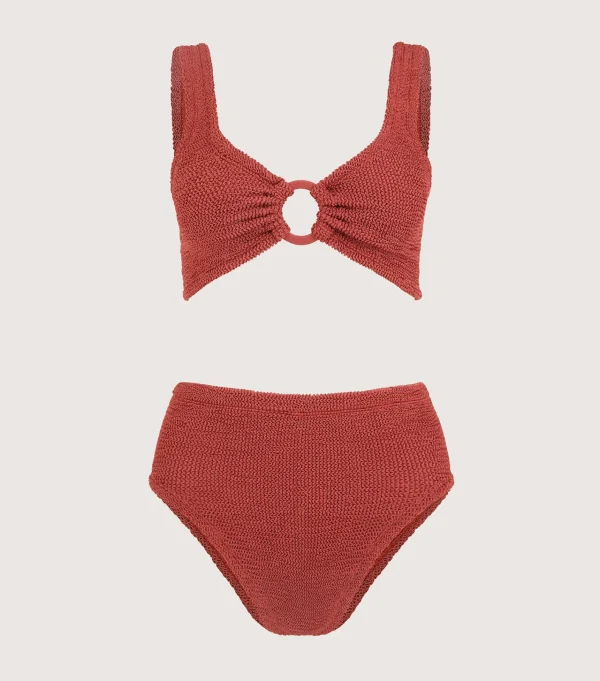 Hunza G Bikini Sets | Bralette-Nadine Bikini With Tonal Hoops -