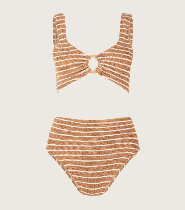 Hunza G Bikini Sets | Bralette-Nadine Bikini With Tonal Hoops -