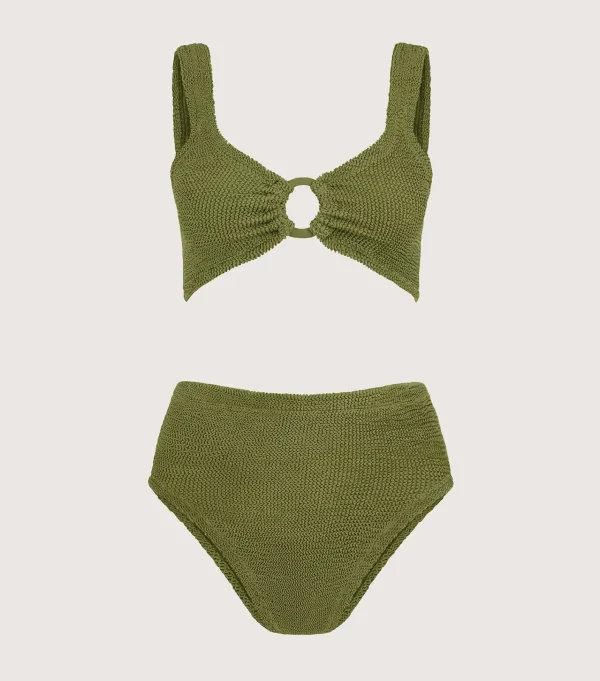 Hunza G Bikini Sets | Bralette-Nadine Bikini With Tonal Hoops -