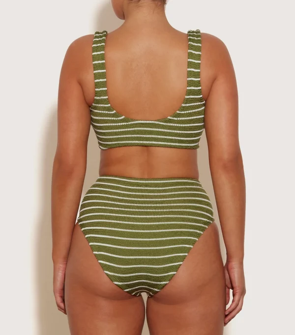 Hunza G Bikini Sets | Bralette-Nadine Bikini With Tonal Hoops -