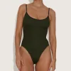 Hunza G Scoop Neck-Pamela Swim Contrast -