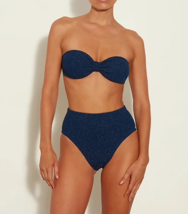 Hunza G Bikini Sets | Bandeau-Ruby Bikini Lurex -