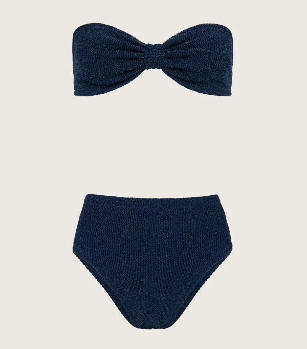 Hunza G Bikini Sets | Bandeau-Ruby Bikini Lurex -