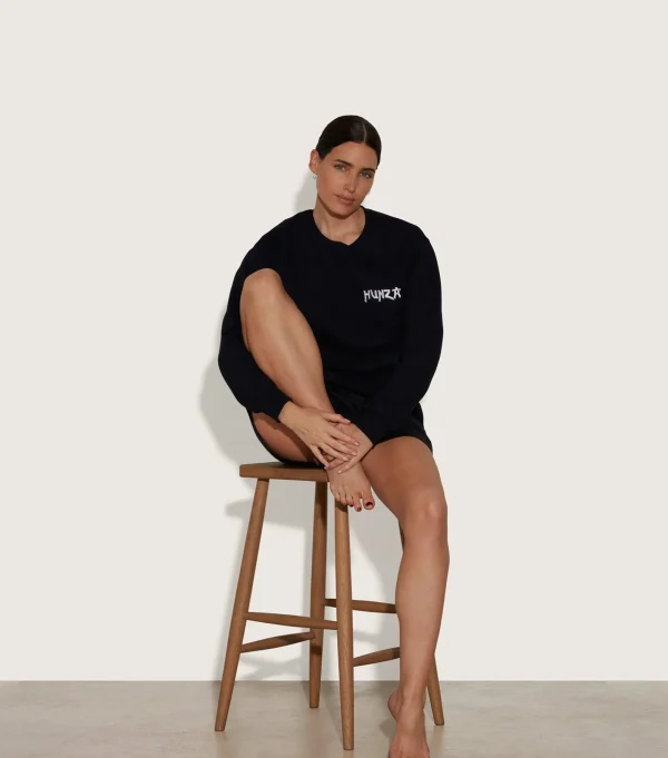 Hunza G Sweats | Shirts And Tops-80s Logo Sweatshirt -
