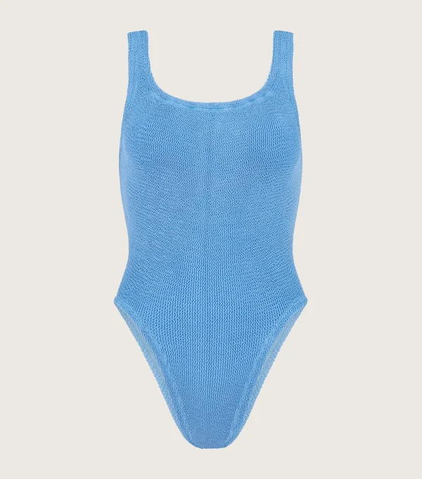 Hunza G Square Neck-Square Neck Swim - Blue