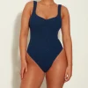 Hunza G Scoop Neck-Tonya Swim Lurex -