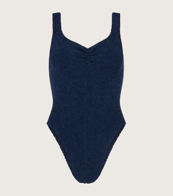 Hunza G Scoop Neck-Tonya Swim Lurex -